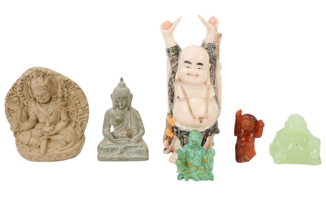 COLLECTION MIXED MATERIAL CARVED