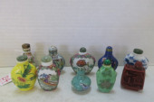 COLLECTION OF 10 CHINESE SNUFF