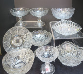 COLLECTION OF 10 EAPG BOWL AND