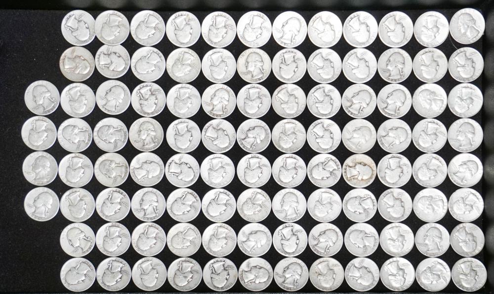 COLLECTION OF 100 SILVER