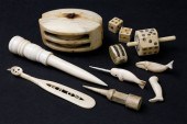 COLLECTION OF 11 ANTIQUE WHALE
