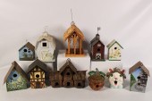 COLLECTION OF 11 BIRDHOUSES CO