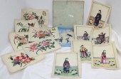 COLLECTION OF 12 CHINESE OIL A