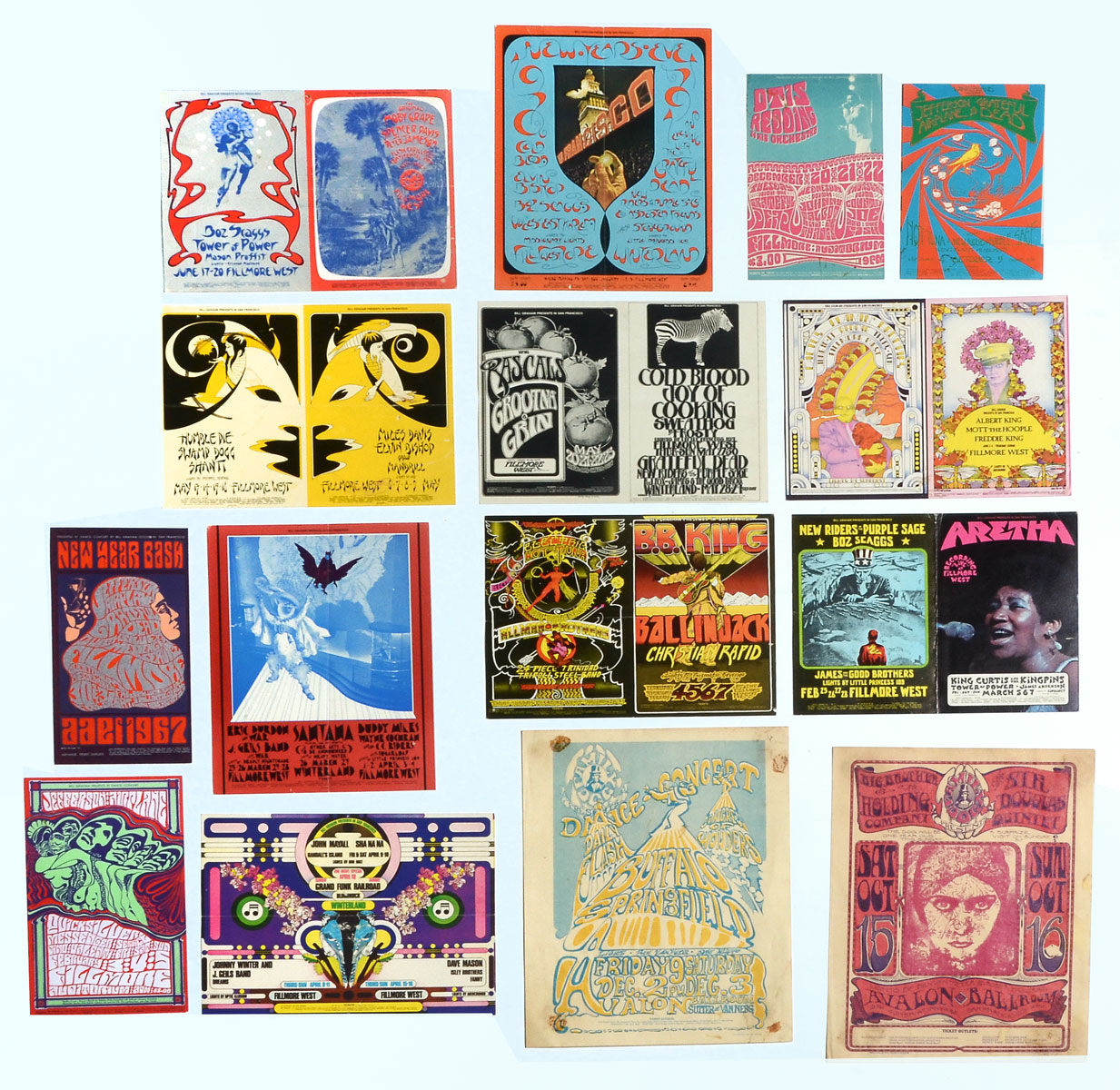 COLLECTION OF 15 BILL GRAHAM