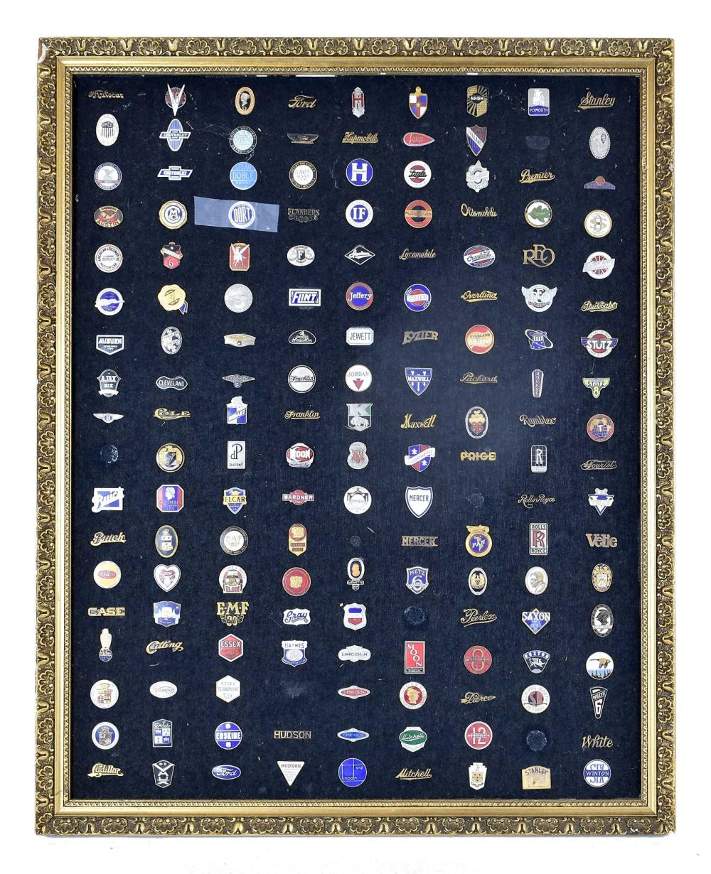 COLLECTION OF 155 ANTIQUE CAR PIN