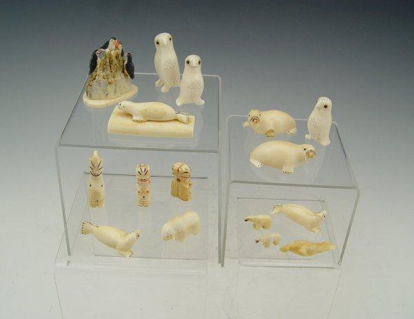 COLLECTION OF 16 ALASKAN INUIT