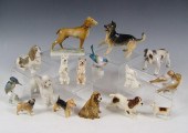 COLLECTION OF 16 PORCELAIN DOG