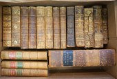 COLLECTION OF 17 ANTIQUE LEATH