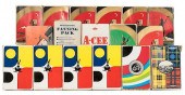 COLLECTION OF 17 FANNING DECKS