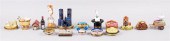COLLECTION OF 17 LIMOGES BOXES