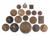 COLLECTION OF (18) BRONZE MEDA