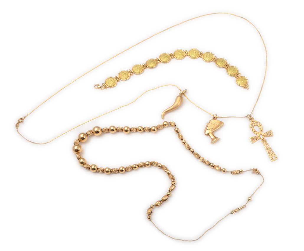 COLLECTION OF 18K & 14K GOLD