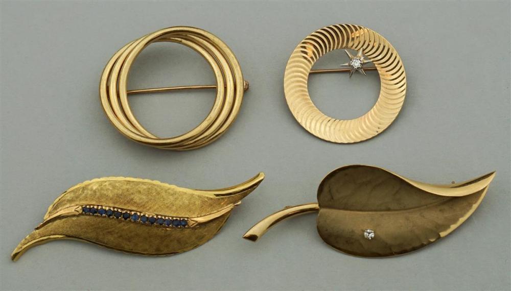 COLLECTION OF 18K AND 14K