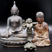 COLLECTION OF (2) BUDDHAS AND