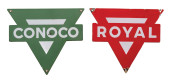 COLLECTION OF 2 CONOCO PORCELA