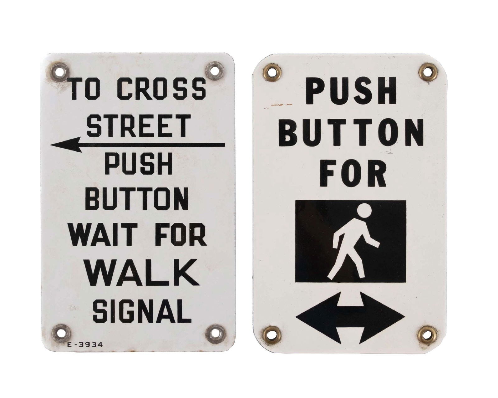 COLLECTION OF 2: CROSSWALK SIGNSA