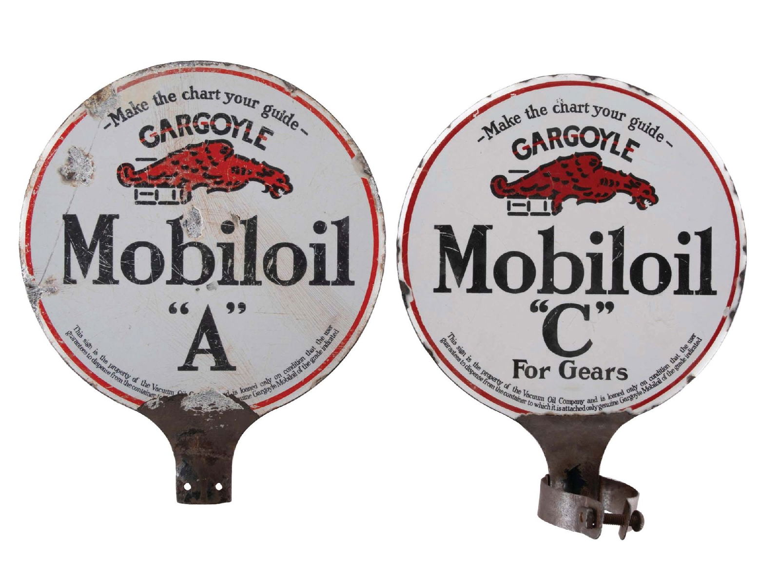 COLLECTION OF 2: MOBILOIL LUBSTER