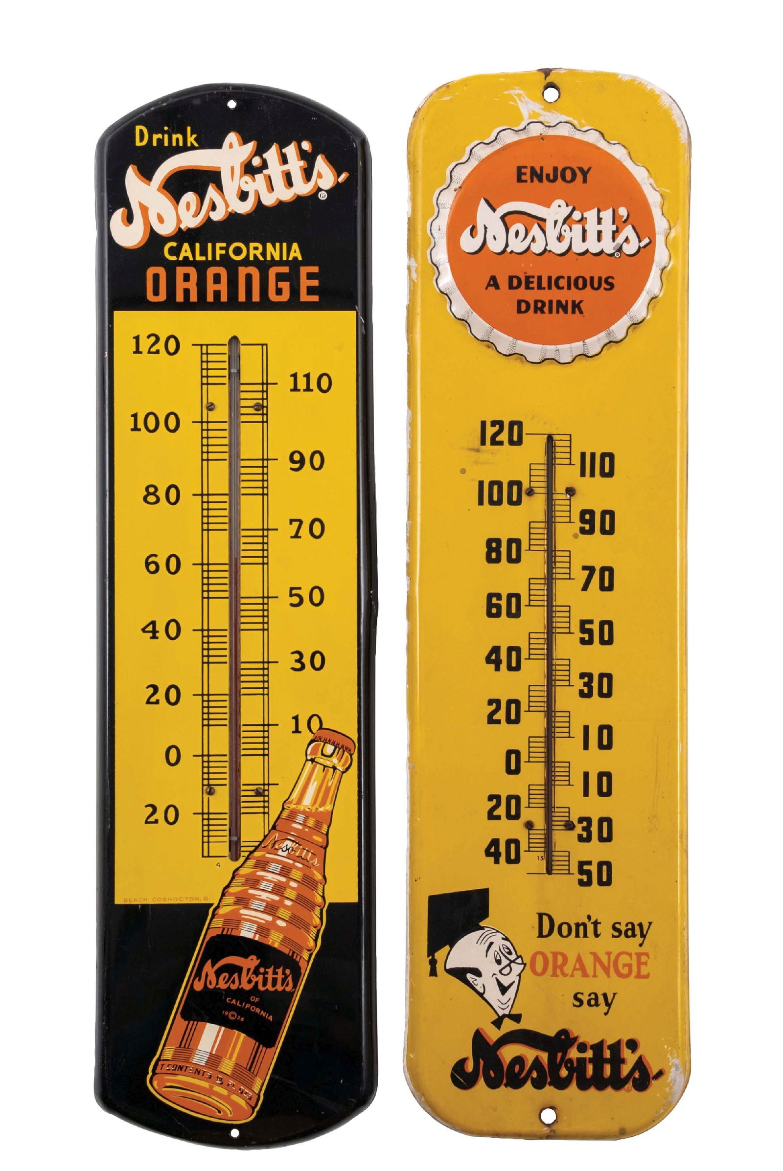 COLLECTION OF 2: NESBITTS ORANGE