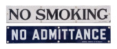 COLLECTION OF 2 NO SMOKING & N