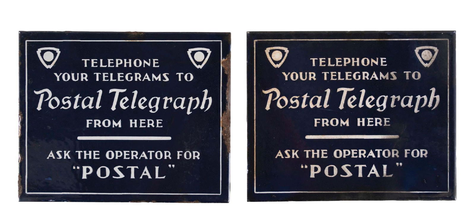 COLLECTION OF 2: POSTAL TELEGRAM