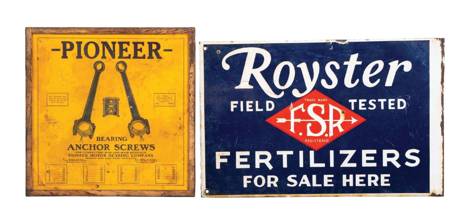 COLLECTION OF 2: ROYSTER FERTILIZER