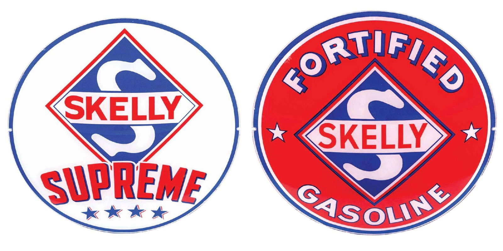 COLLECTION OF 2 SKELLY GAS GLOBE