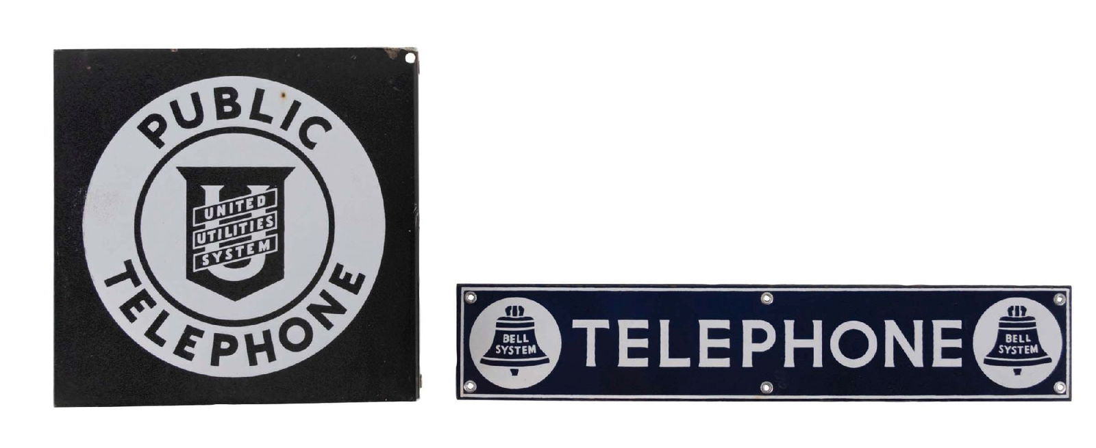 COLLECTION OF 2: TELEPHONE SIGNSA