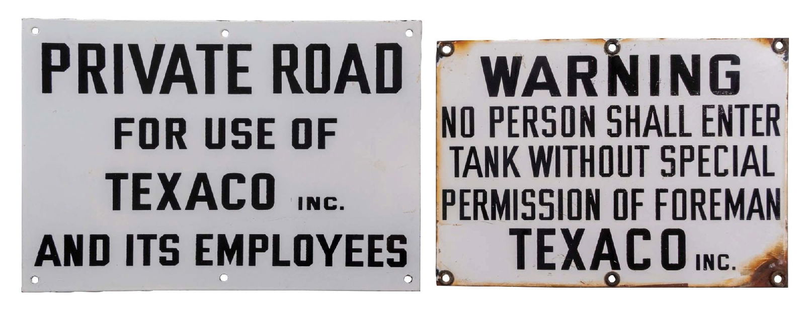 COLLECTION OF 2: TEXACO INC.
