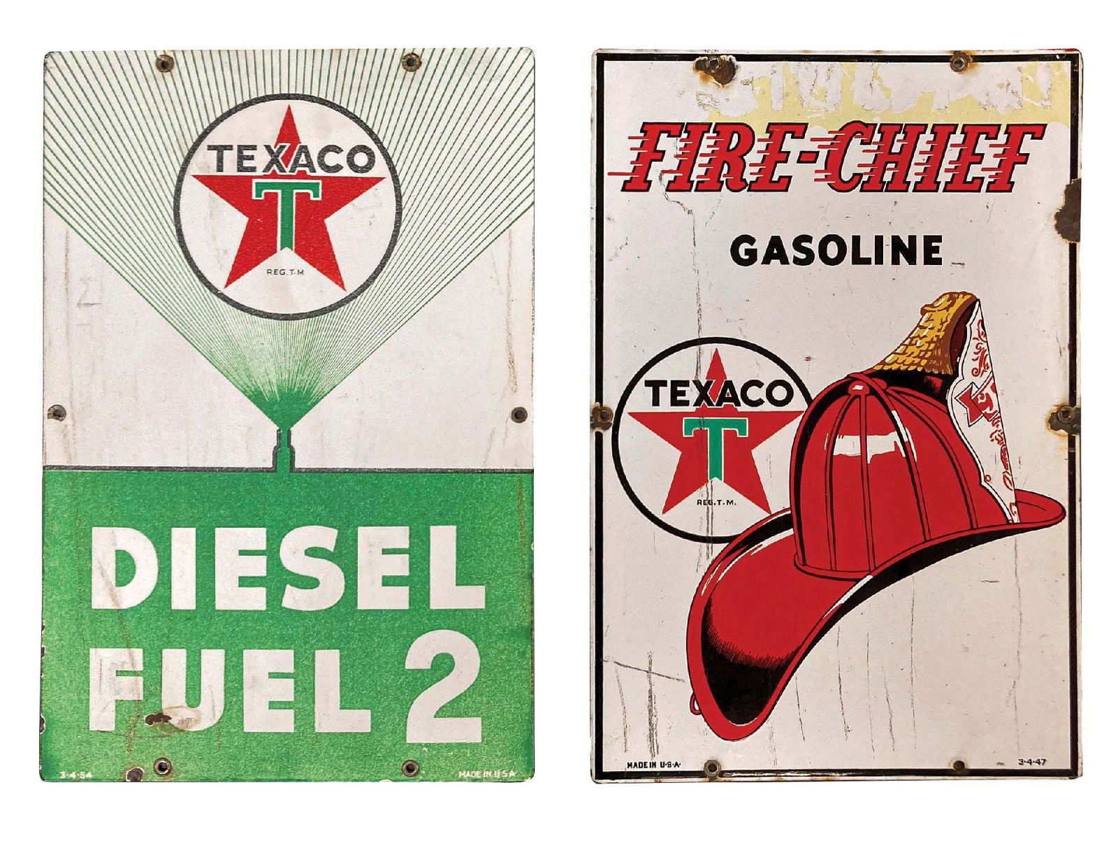 COLLECTION OF 2: TEXACO PUMP