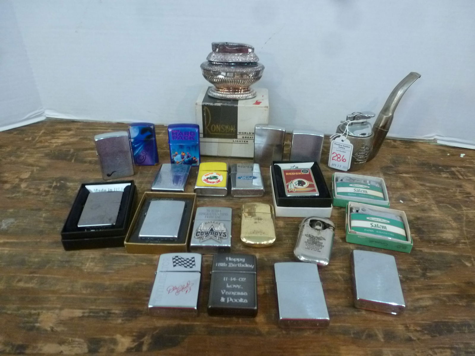 COLLECTION OF 20 ZIPPO AND RONSON