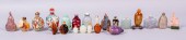 COLLECTION OF 21 SNUFF BOTTLES