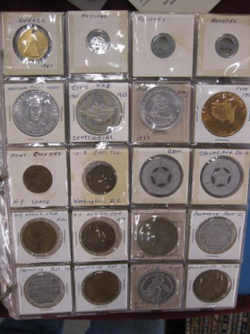 Collection of 270 Tokens Medals &