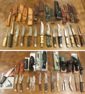 COLLECTION OF 28 KNIVES, INCLU