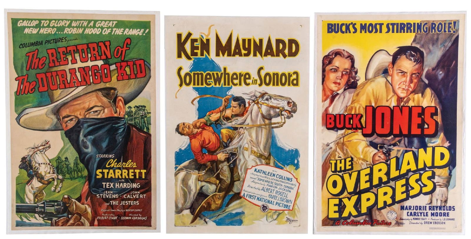 COLLECTION OF 3 EARLY WESTERN MOVIE