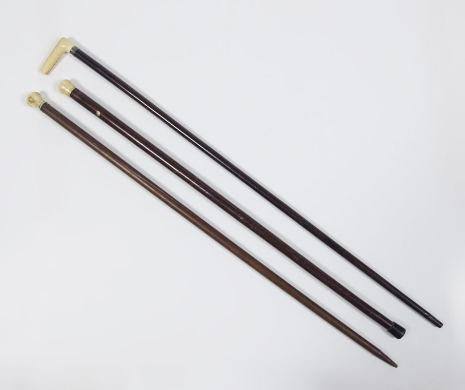COLLECTION OF 3 IVORY HANDLED