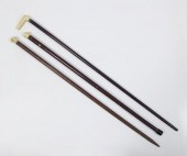 COLLECTION OF 3 IVORY HANDLED