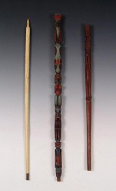COLLECTION OF 3 NORTHWEST CANE