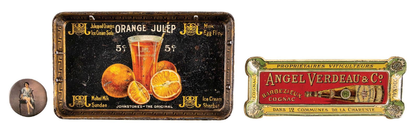 COLLECTION OF 3 ORANGE JULEP, ANGEL