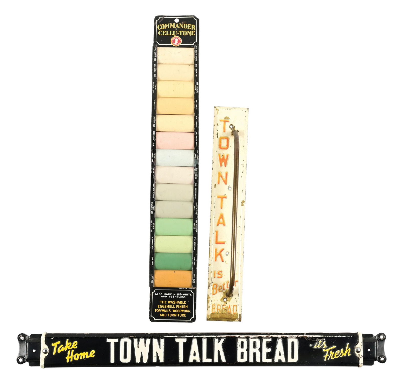 COLLECTION OF 3 TOWN TALK BREAD