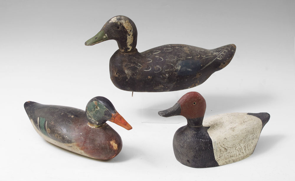 COLLECTION OF 3 WORKING DUCK