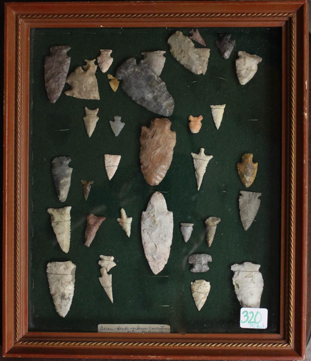 COLLECTION OF 35 NATIVE AMERICAN