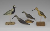 COLLECTION OF 4 CARVED & PAINT