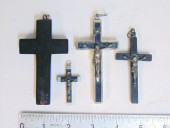 COLLECTION OF (4) CROSSES MADE