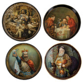 COLLECTION OF 4 TIN LITHOGRAPH