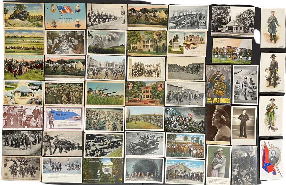 COLLECTION OF 47 EARLY MILITARY