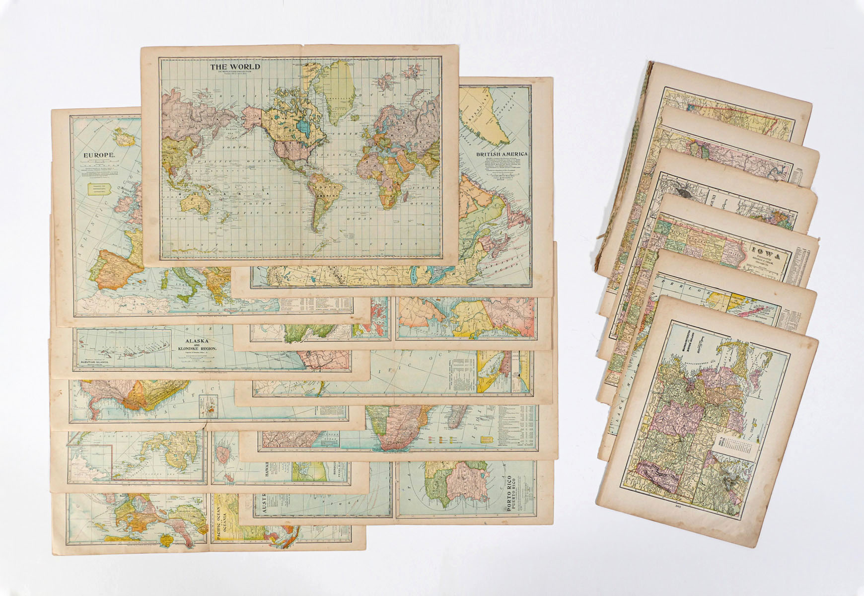 COLLECTION OF 47 MAPS: