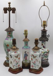 COLLECTION OF (5) CHINESE ENAM
