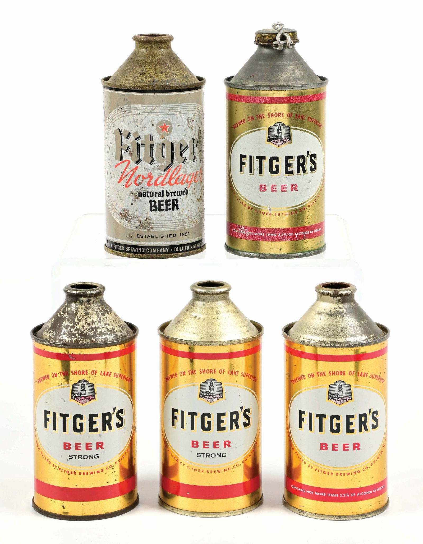 COLLECTION OF 5 FITGER'S CONETOP