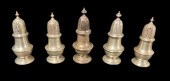 COLLECTION OF 5 STERLING SALT