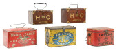 COLLECTION OF 5: TOBACCO TINS<